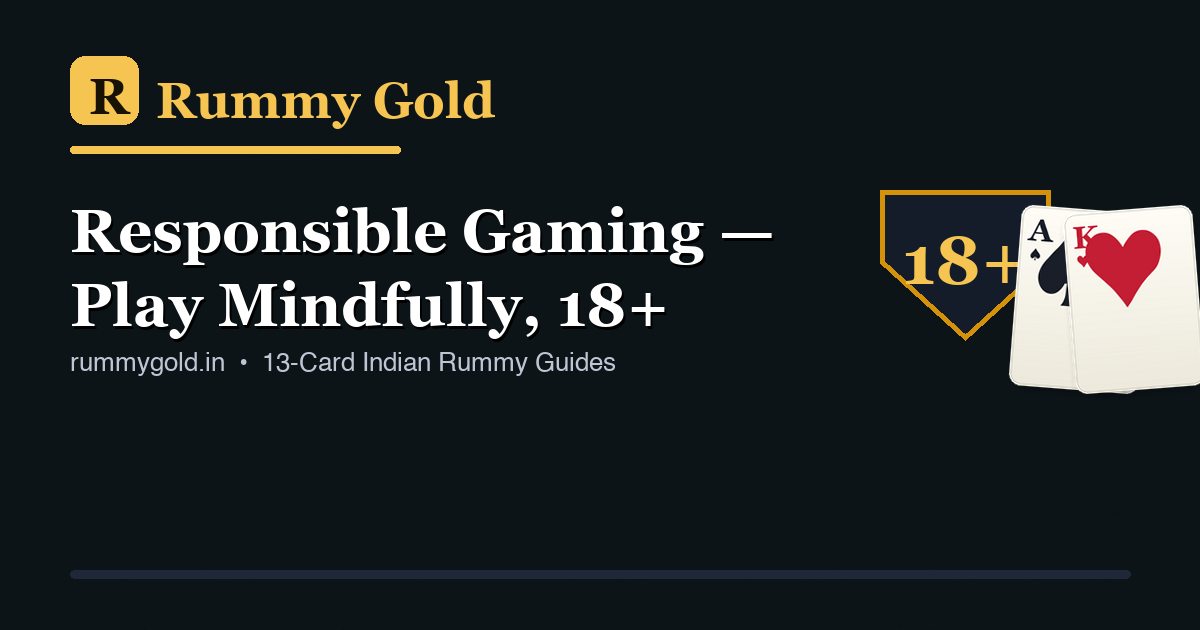 Responsible gaming 18+ reminder
